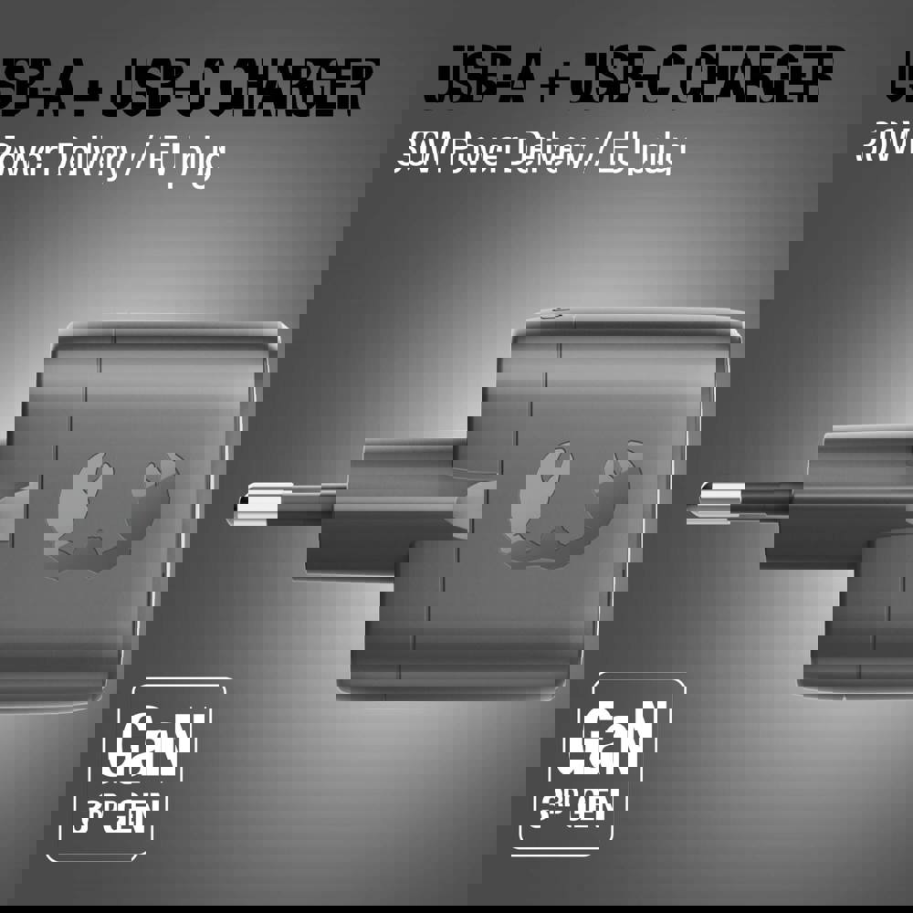 Fresh 'n Rebel 30W Snellader GaN USB-C &amp; USB-A