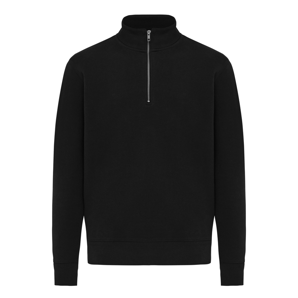 IQONIQ Elgon recycled cotton quarter zip sweater