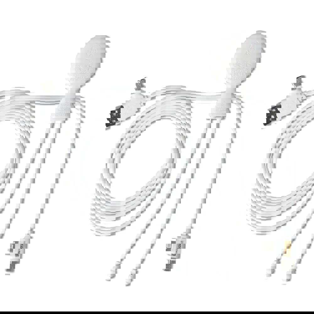 2090 - Xoopar Mr Bio Long Charging Cable + UK Plug Adapter