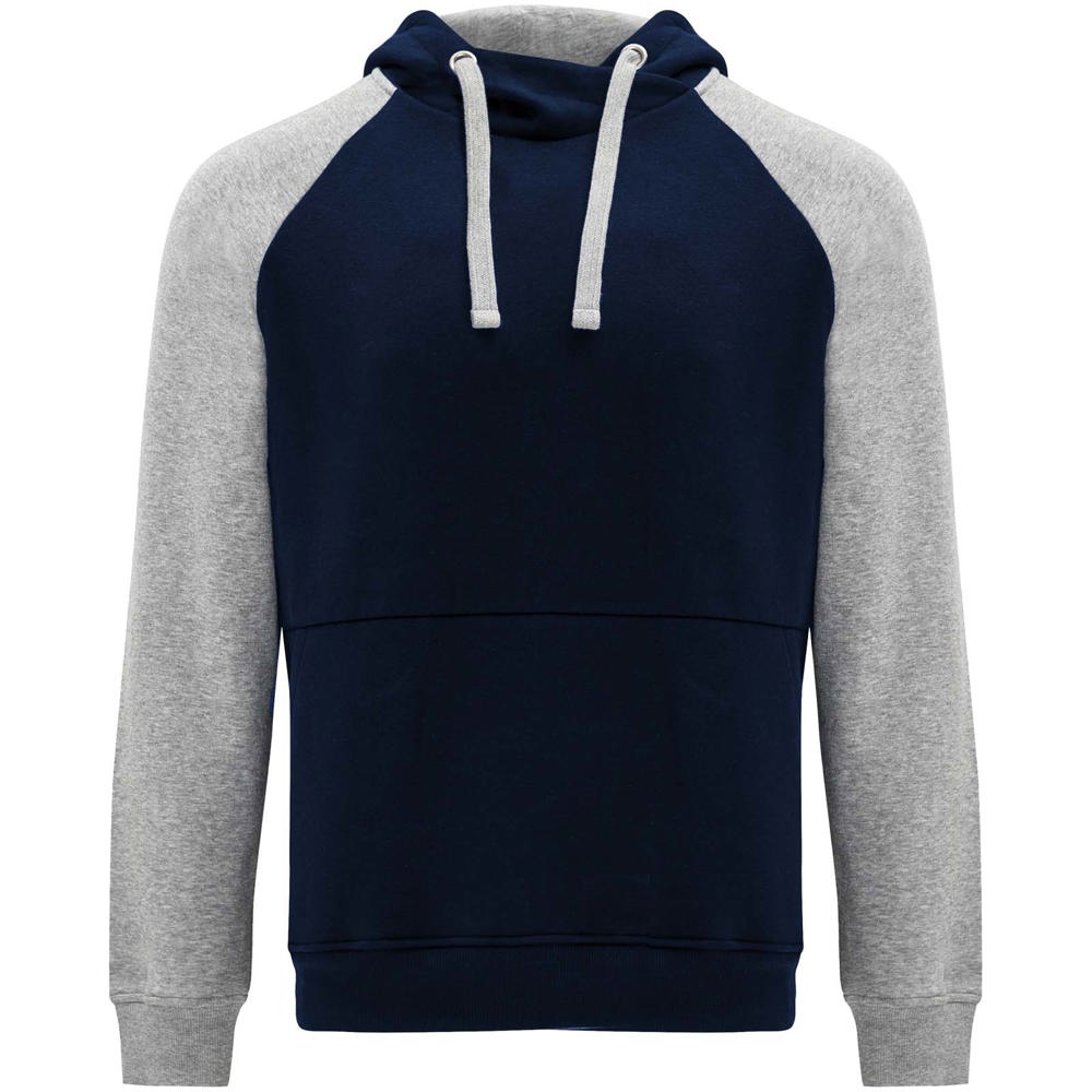 Badet zweifarbiger Kapuzenpullover Unisex - marineblau, marl grau