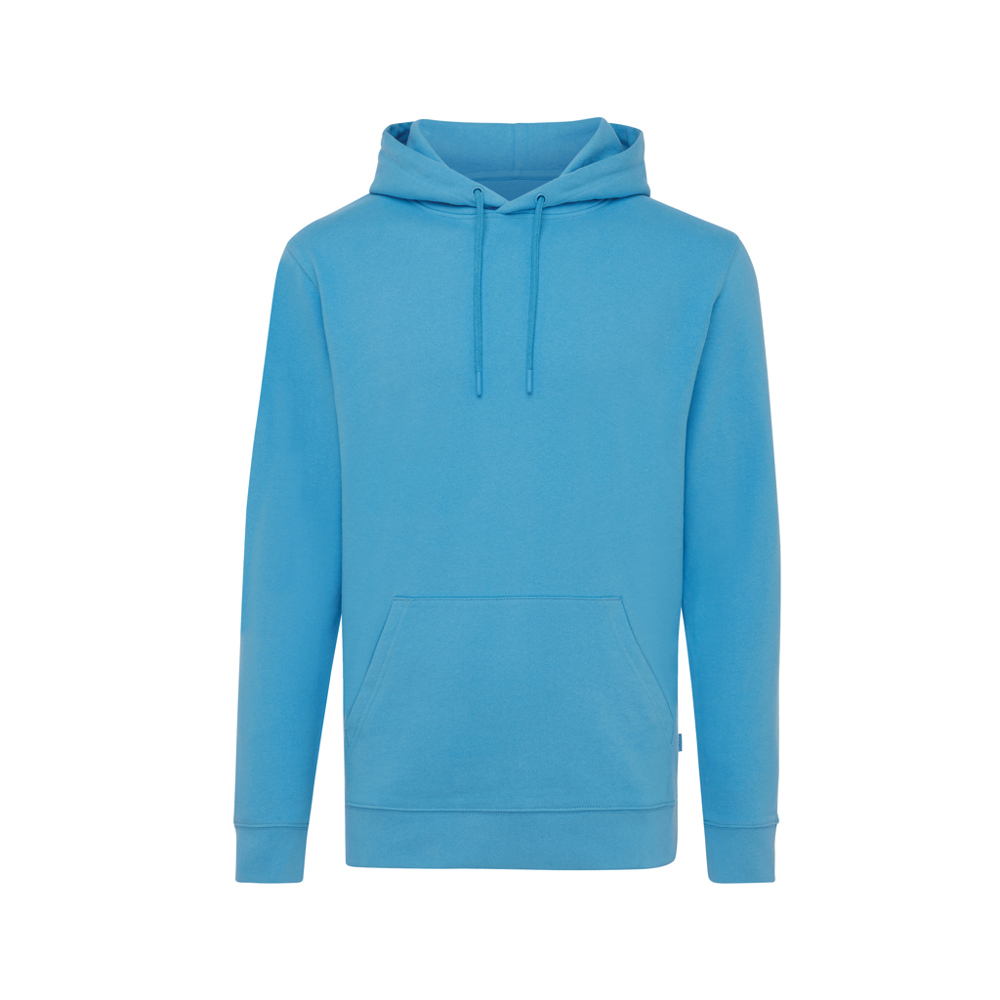 IQONIQ Jasper recycled cotton hoodie - tranquil blue (± PMS 17-4139TCX)