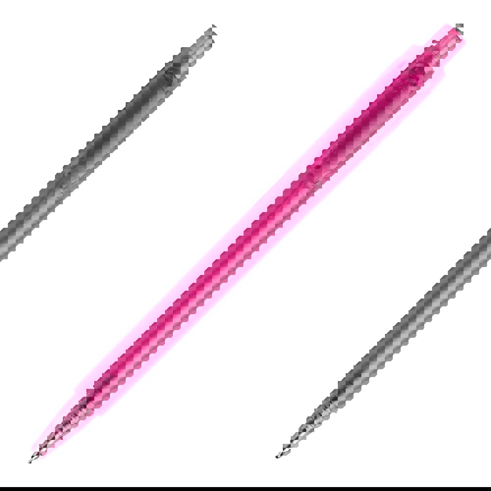 Ball pen Baron '03 Happy Frosty - Transparent / Dark Pink