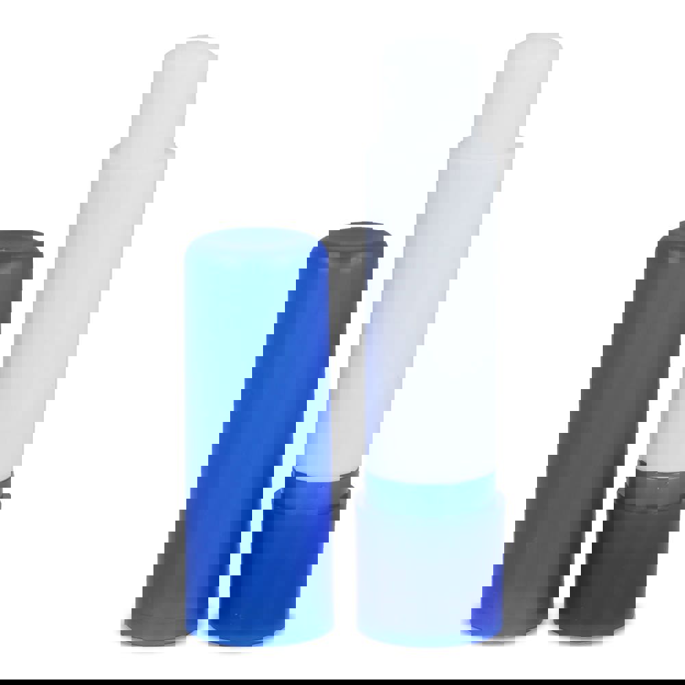 Classic lipbalm stick recycled materials - Ecru / Blue