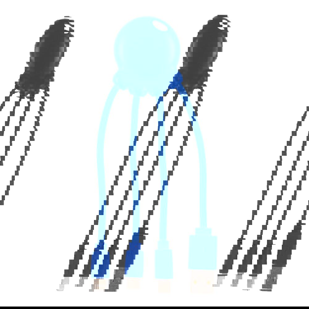 2087 | Xoopar Eco Octopus Charging cable - Blue