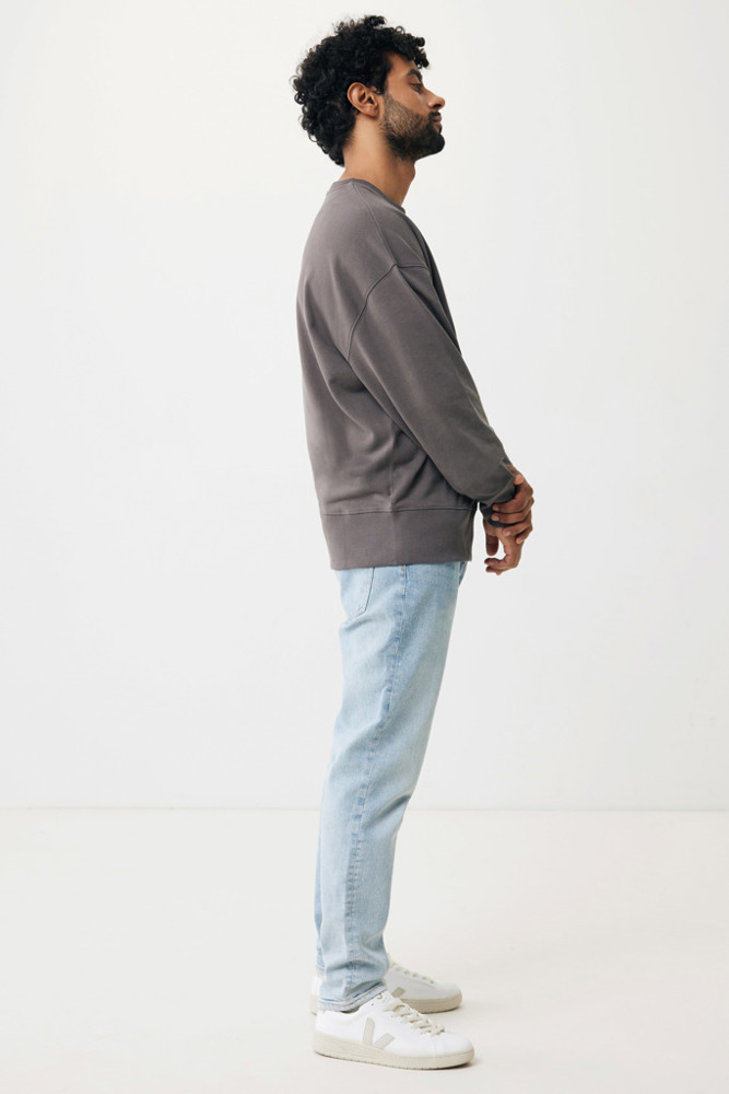 IQONIQ Kruger Relax-Rundhals-Sweater aus recycelt. Baumwolle