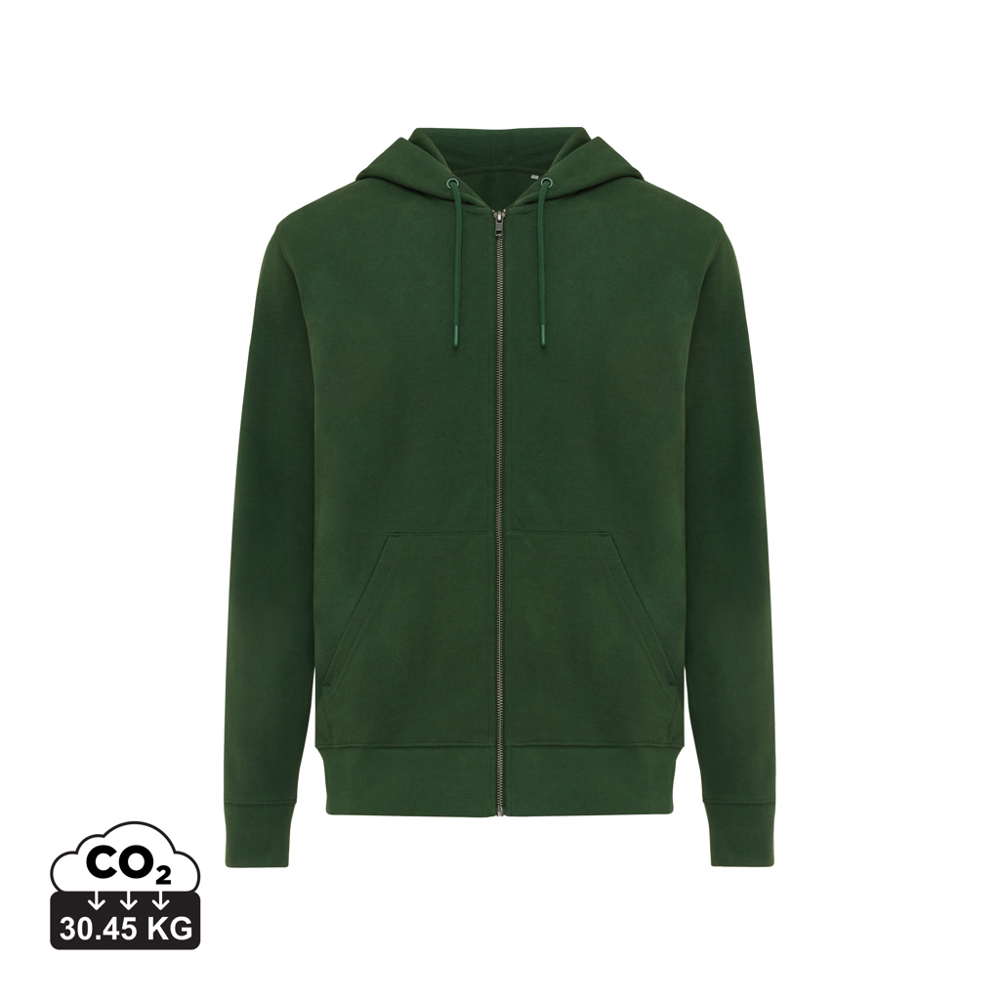 IQONIQ Abisko recycled cotton zip through hoodie