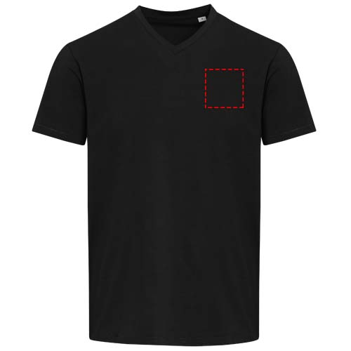 Balfour 200 g/m² short sleeve v-neck unisex OCS organic t-shirt