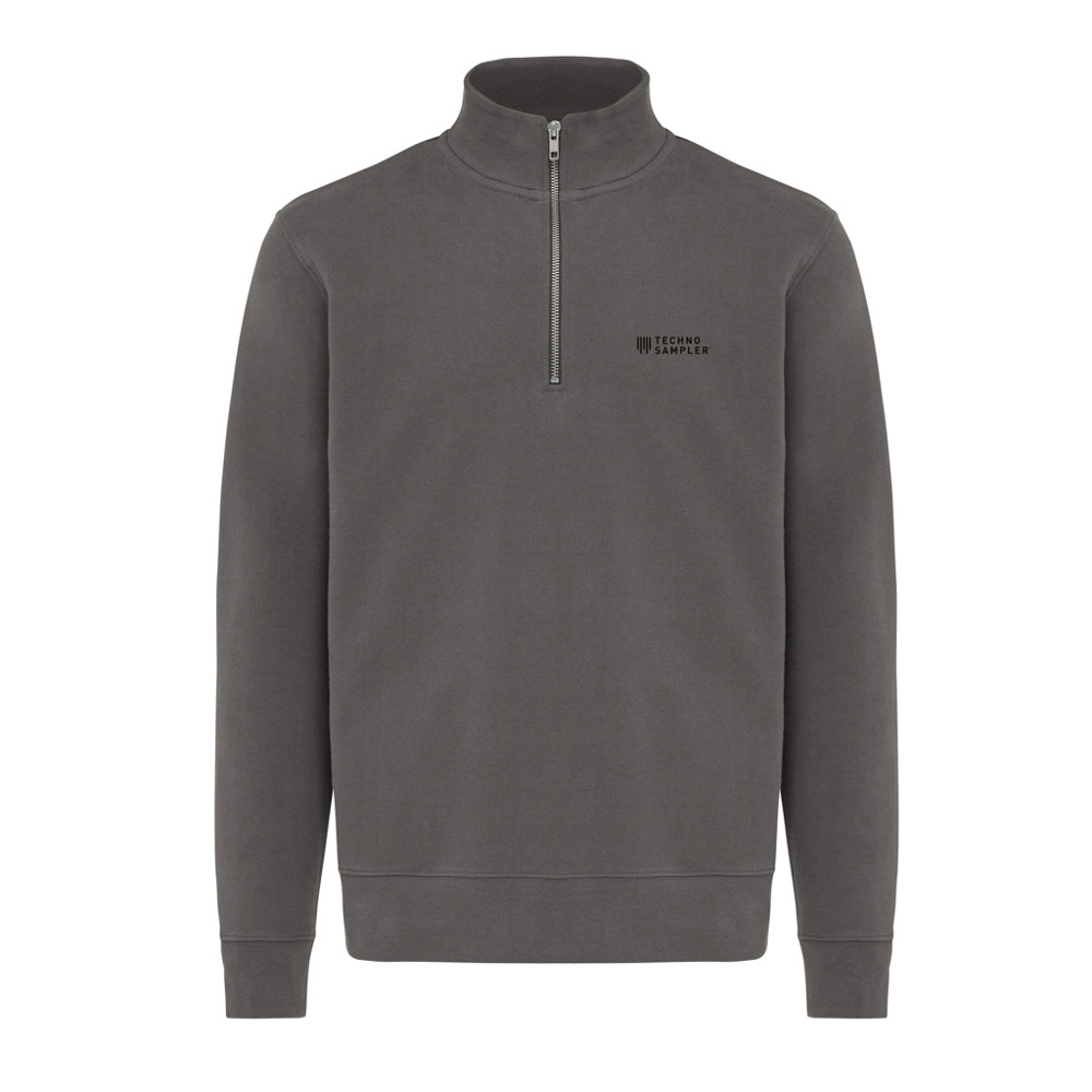 IQONIQ Elgon Quarter-Zip-Sweater aus rec. Baumwolle