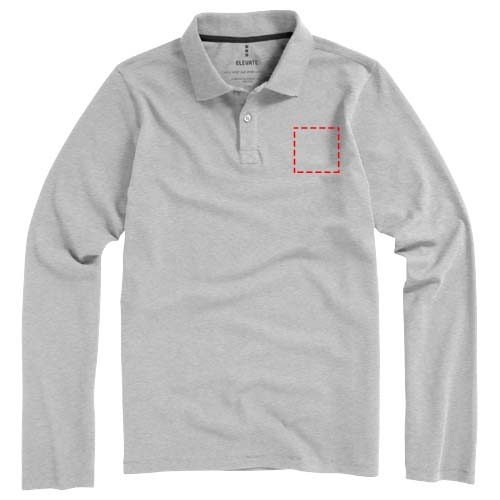 Calgary herenpolo met lange mouwen