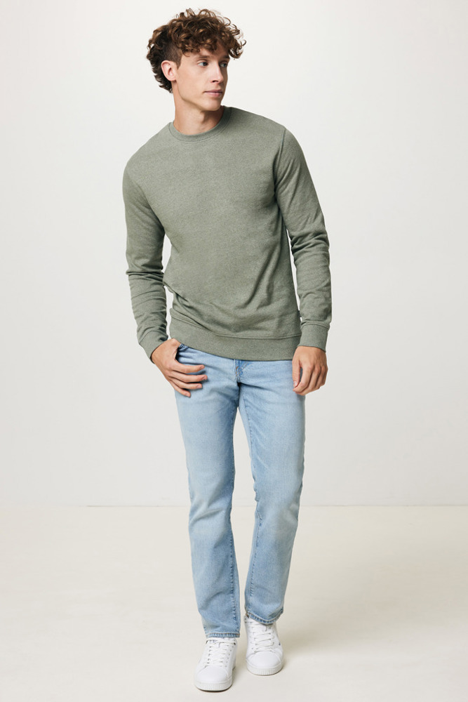 IQONIQ Denali recycled cotton crew neck undyed