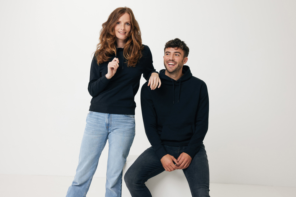 IQONIQ Rila lightweight recycled cotton hoodie