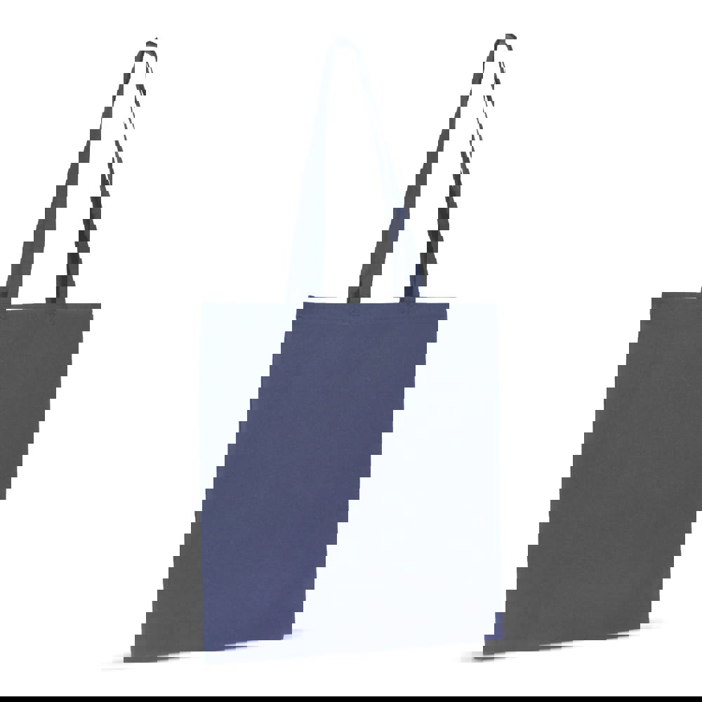 Bag organic cotton colour long 140g/m² 38x42 cm - Dark blue