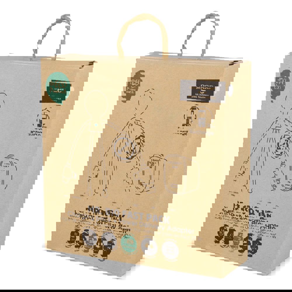 2090 - Xoopar Mr Bio Long Charging Cable + UK Plug Adapter