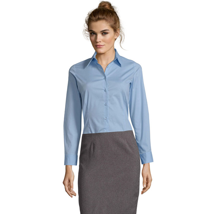 EDEN - EDEN STRETCH DAMES SHIRT - Heldere Hemel