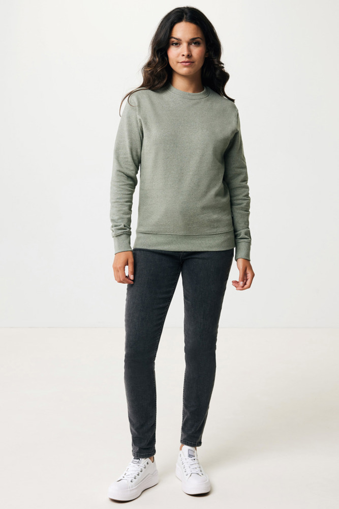 IQONIQ Denali recycled cotton crew neck undyed