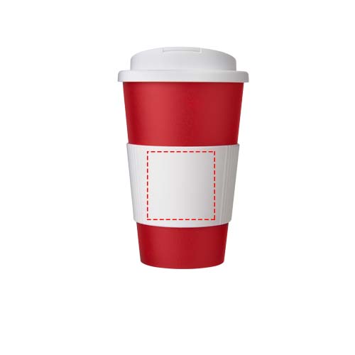 Americano® 350 ml tumbler with grip & spill-proof lid