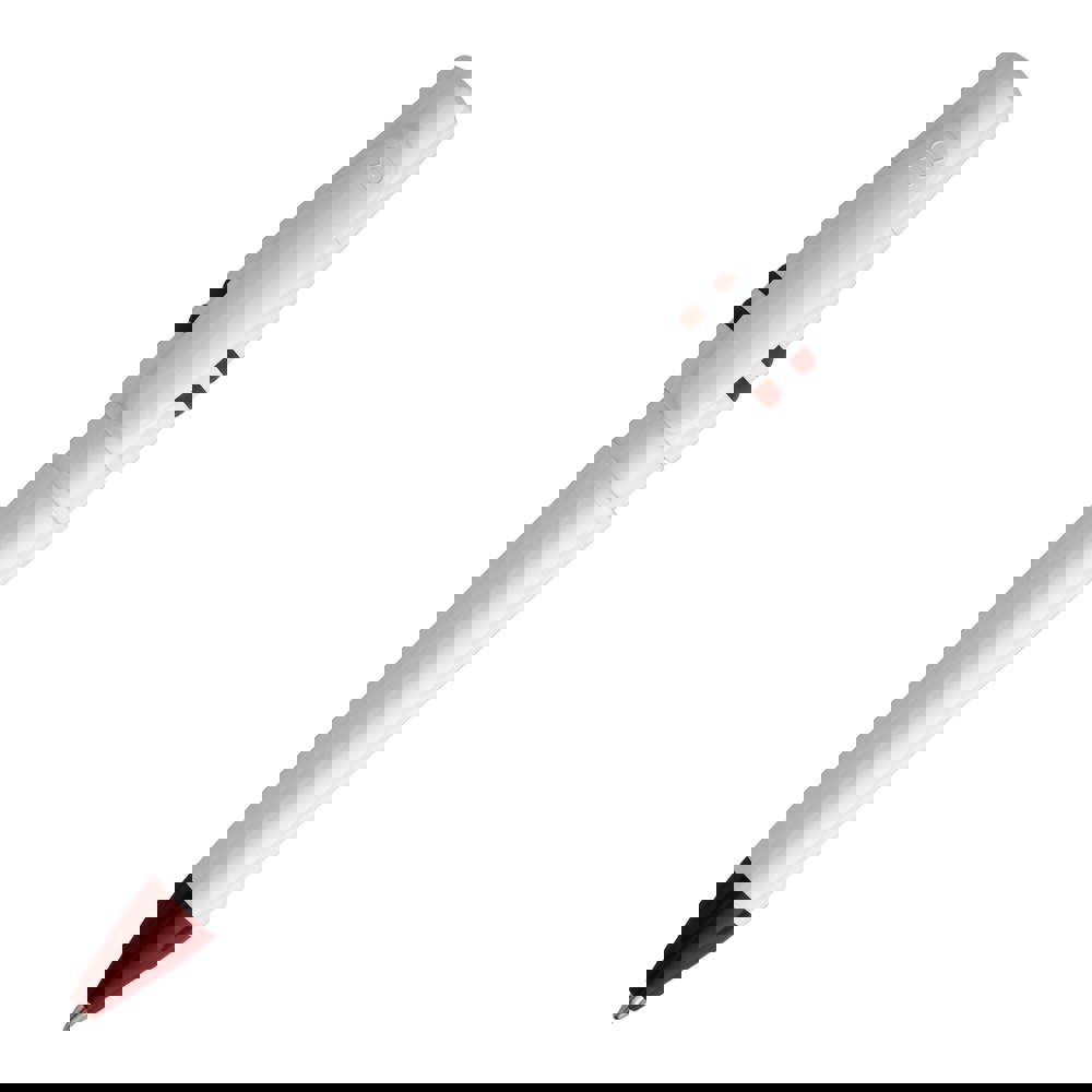 Ball pen Nora hardcolour - White / Dark Red