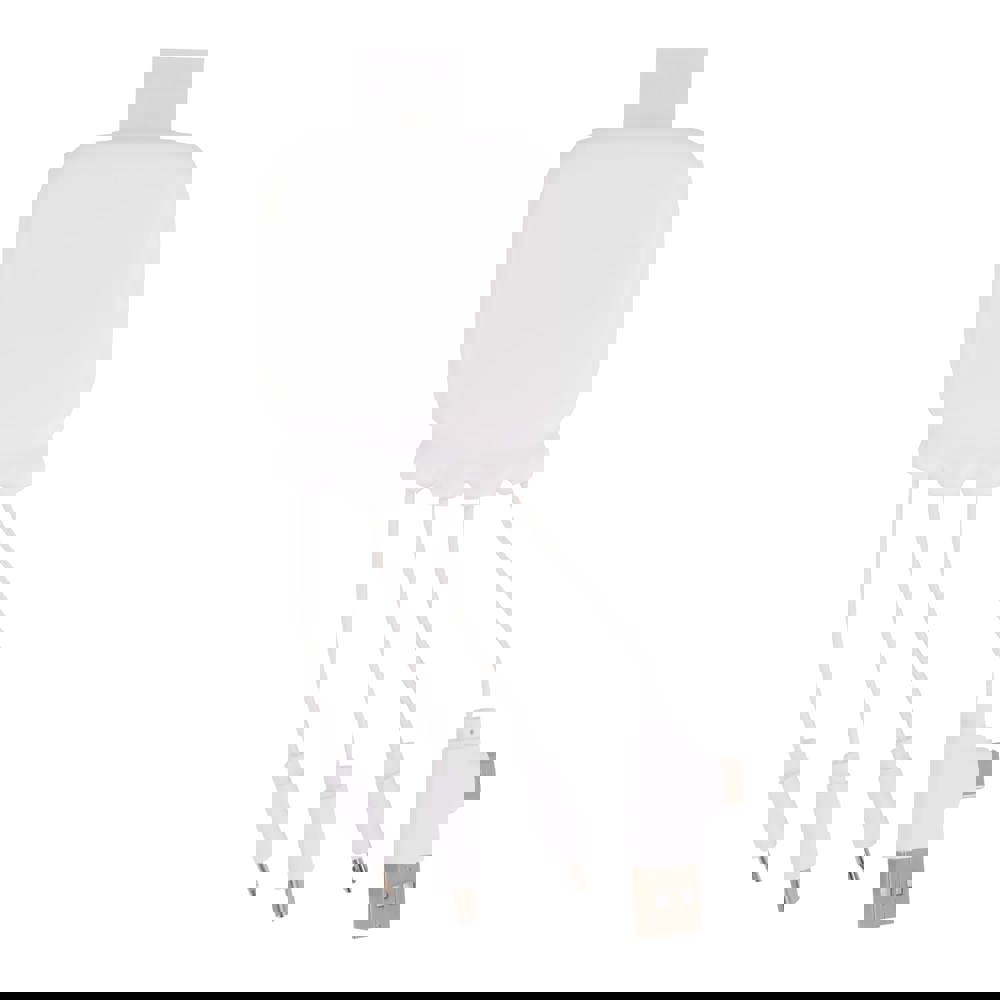 3192 | Xoopar Octopus Gamma 2 Powerbank with Bio Charging cable 3000mAh - White