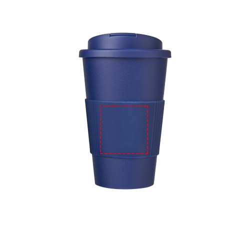Americano® 350 ml tumbler with grip & spill-proof lid
