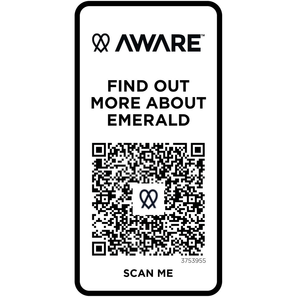 Emerald short sleeve unisex Aware™ recycled polo