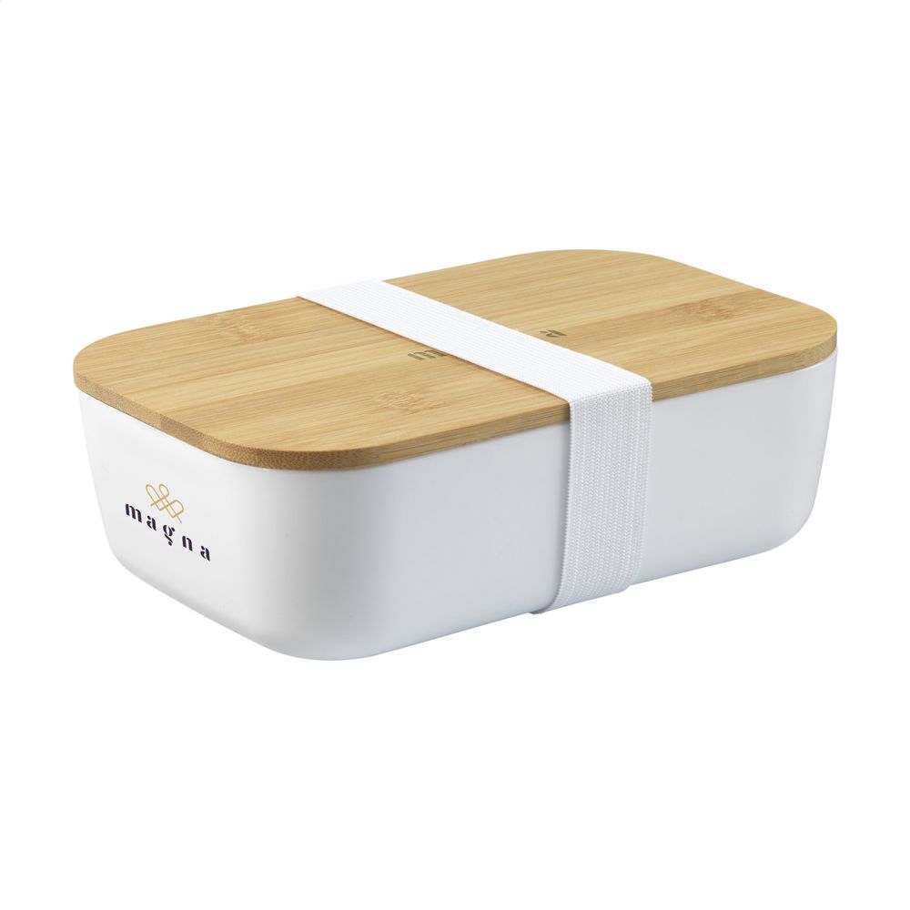 Midori Bamboo Lunchbox - white