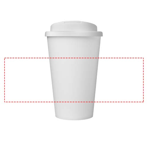 Americano® Eco 350 ml recycled tumbler with spill-proof lid