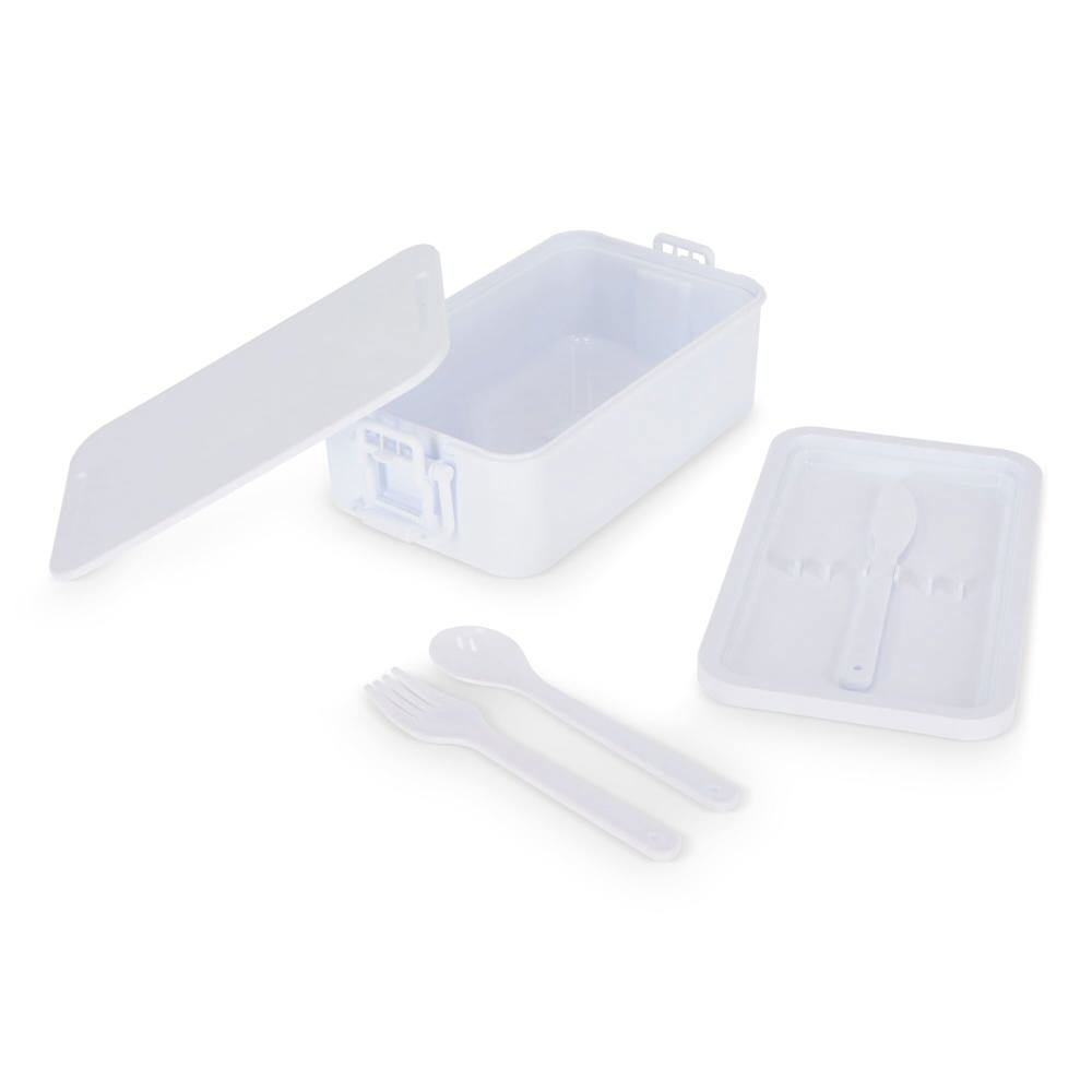 Double layer Lunch Box with Cutlery