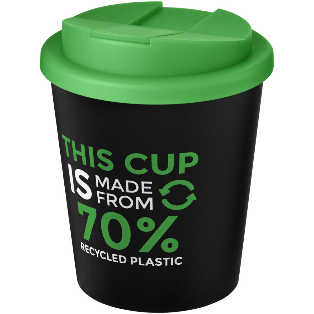 Americano® Espresso Eco 250 ml recycled tumbler with spill-proof lid 