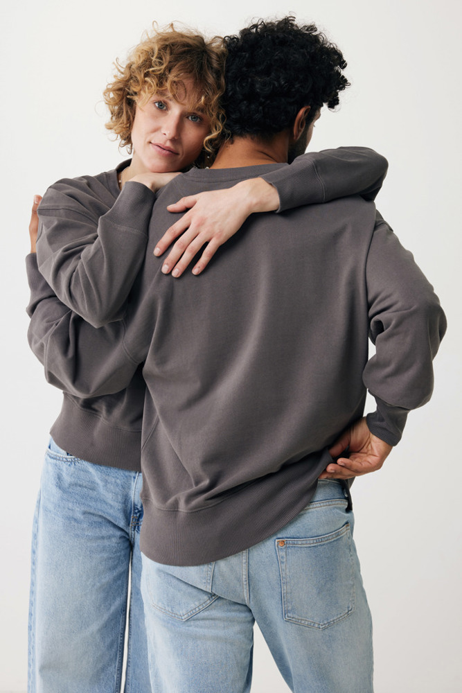 IQONIQ Kruger Relax-Rundhals-Sweater aus recycelt. Baumwolle