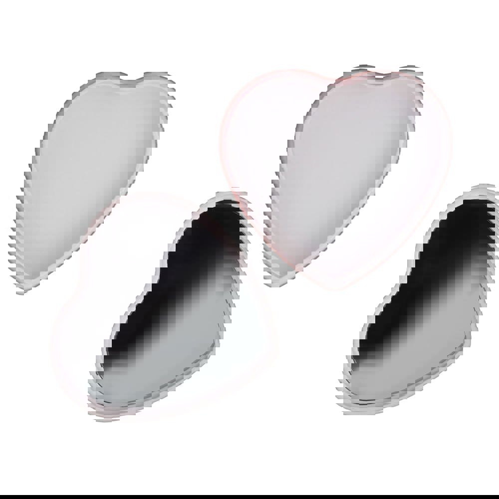 Flat metallic Heart shape lipbalm