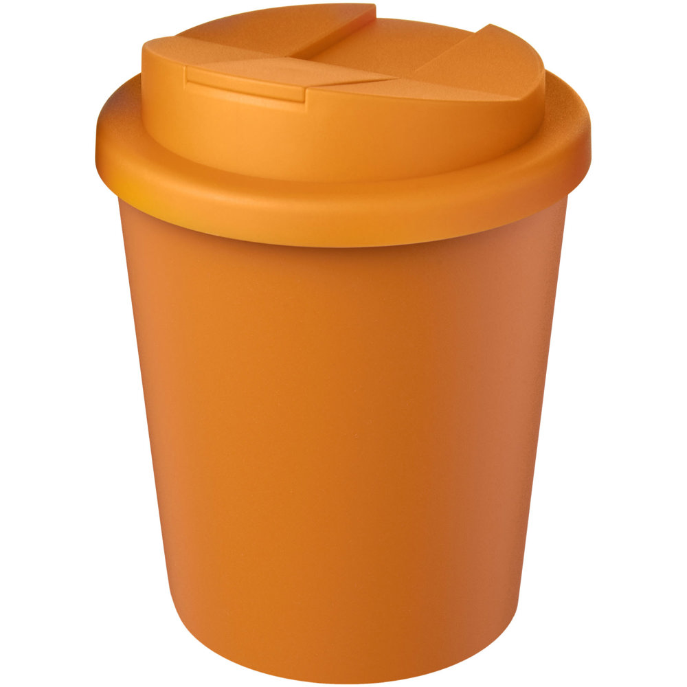 Americano® Espresso Eco 250 ml recycled tumbler with spill-proof lid - Orange