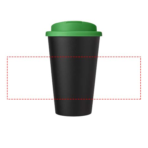 Americano® Eco 350 ml recycled tumbler with spill-proof lid