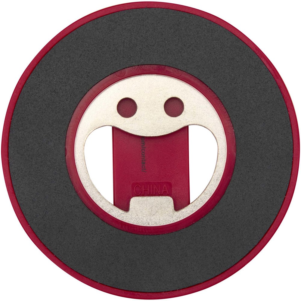 Ain recycled plastic magnetic phone stand with bottle opener 