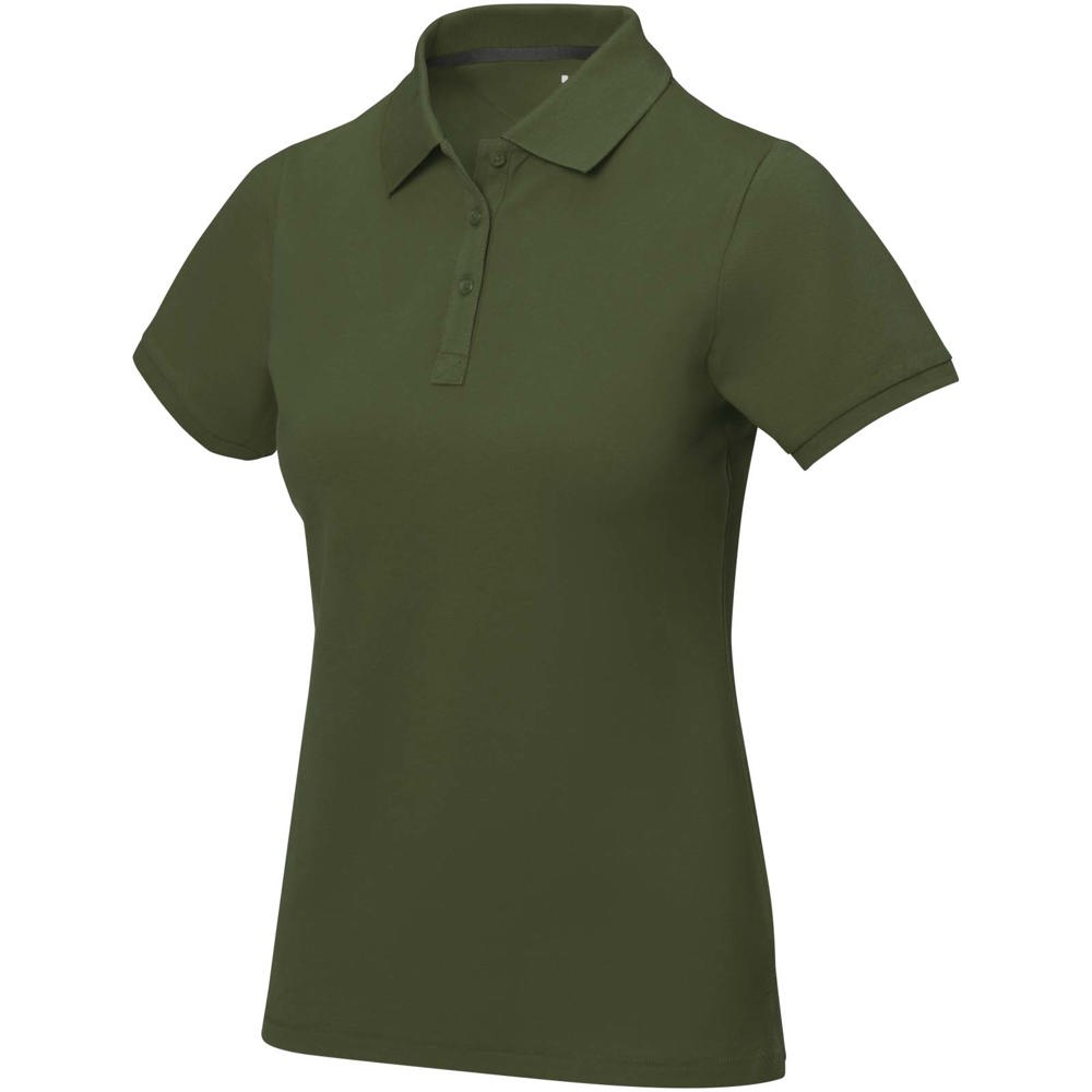 Calgary short sleeve women's polo - Army green