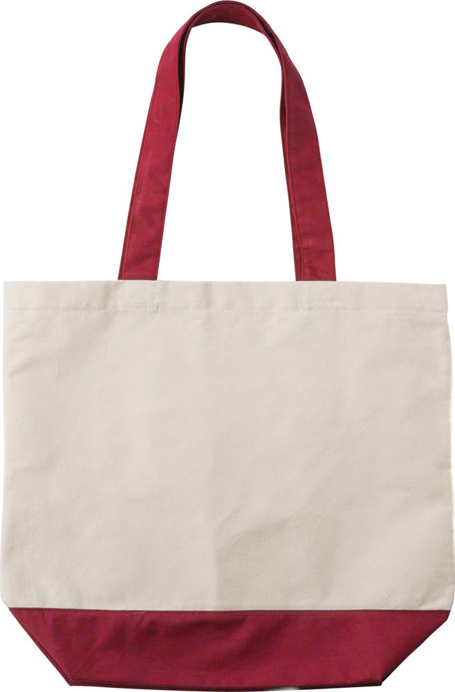 Cotton (280 g/m2) shopping bag Cole - Red