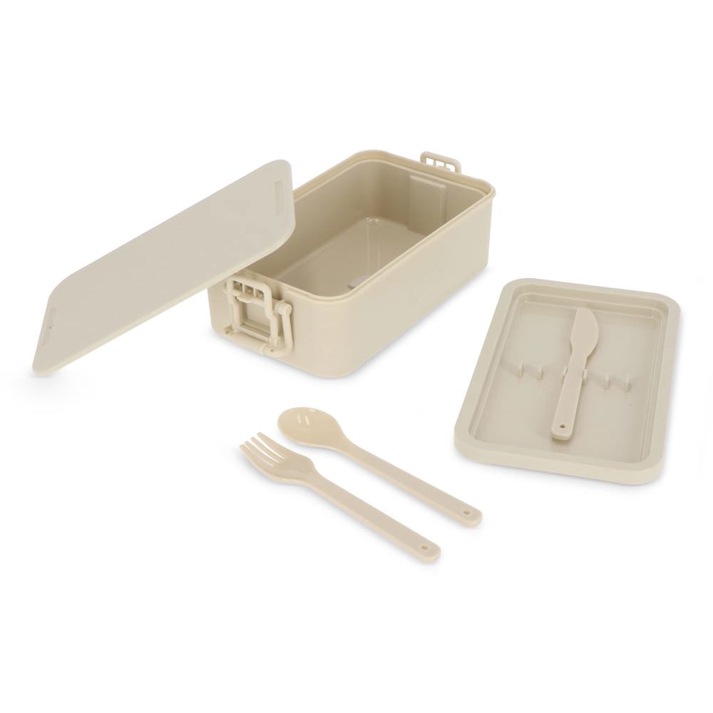 Double layer Lunch Box with Cutlery