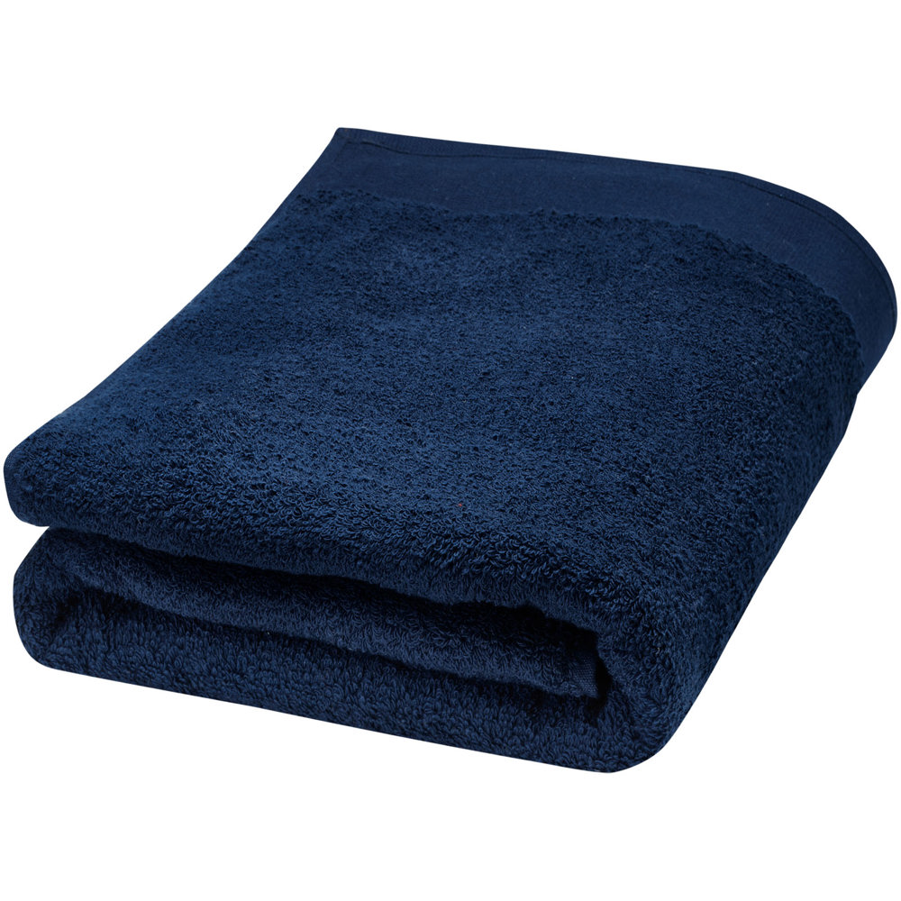 Ellie 550 g/m² cotton towel 70x140 cm - Navy Blue