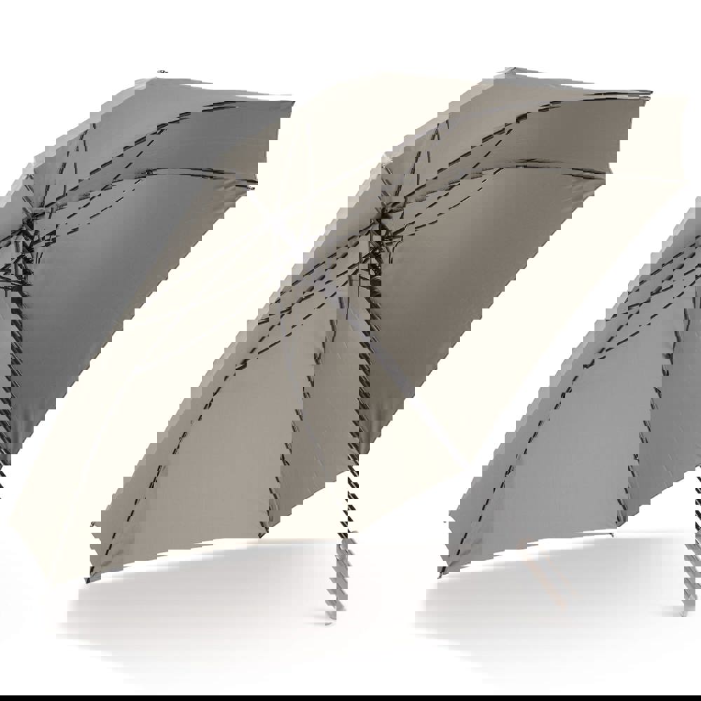 Deluxe 27” square umbrella with sleeve - Taupe