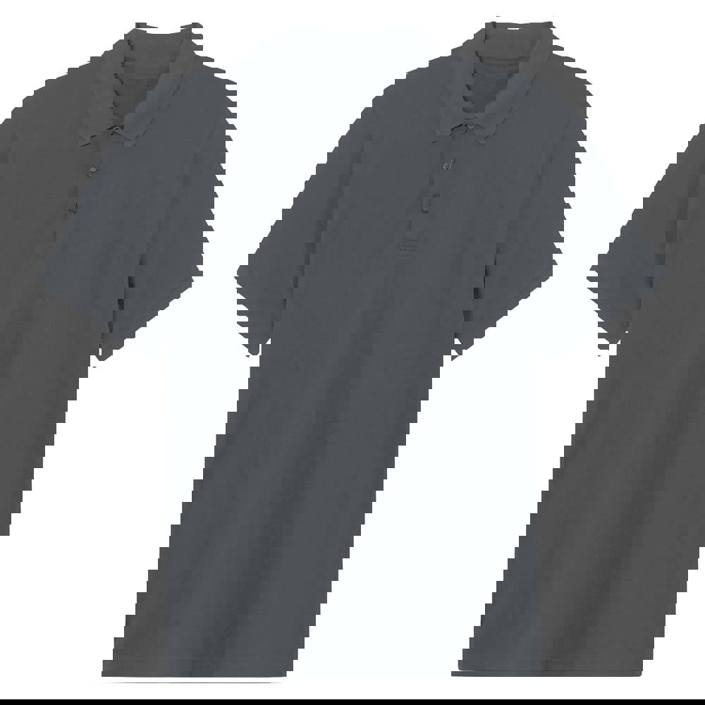 Brickstone men's polo shirt, 200 gr/m² - Dark grey (PMS Cool Grey 11c) / Dark grey