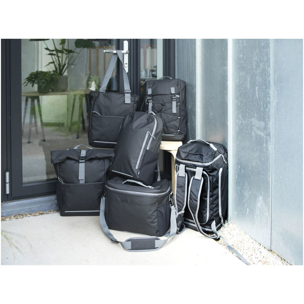 Aqua 14" GRS recycled water resistant laptop tote bag 14L