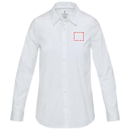 Carnelian poplin women's shirt