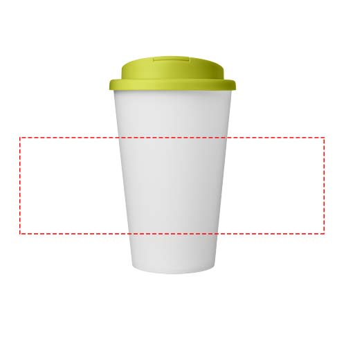 Americano® Eco 350 ml recycled tumbler with spill-proof lid