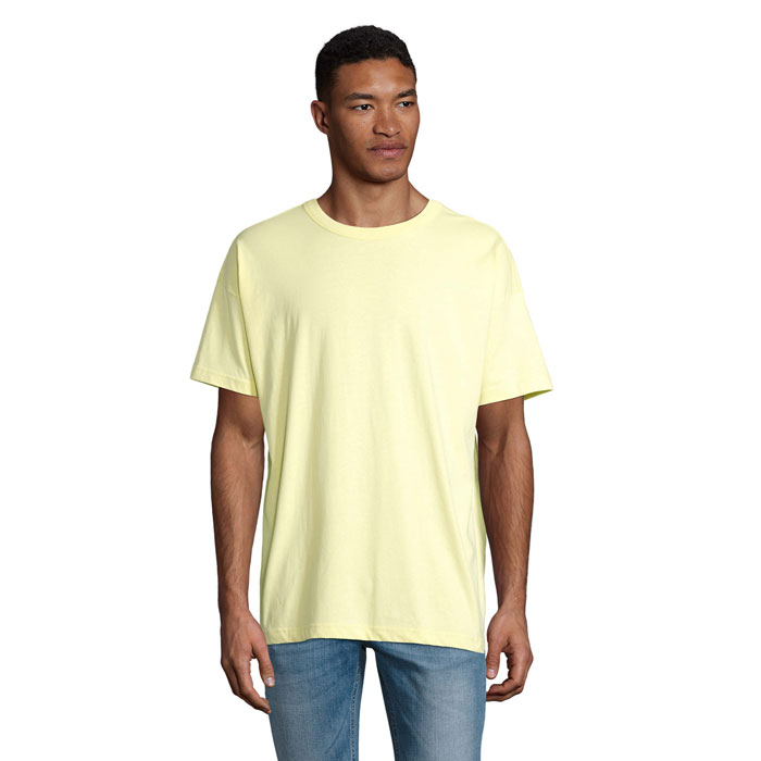 BOXY MEN - BOXY MEN T-SHIRT OVERSIZE - Hellgelb