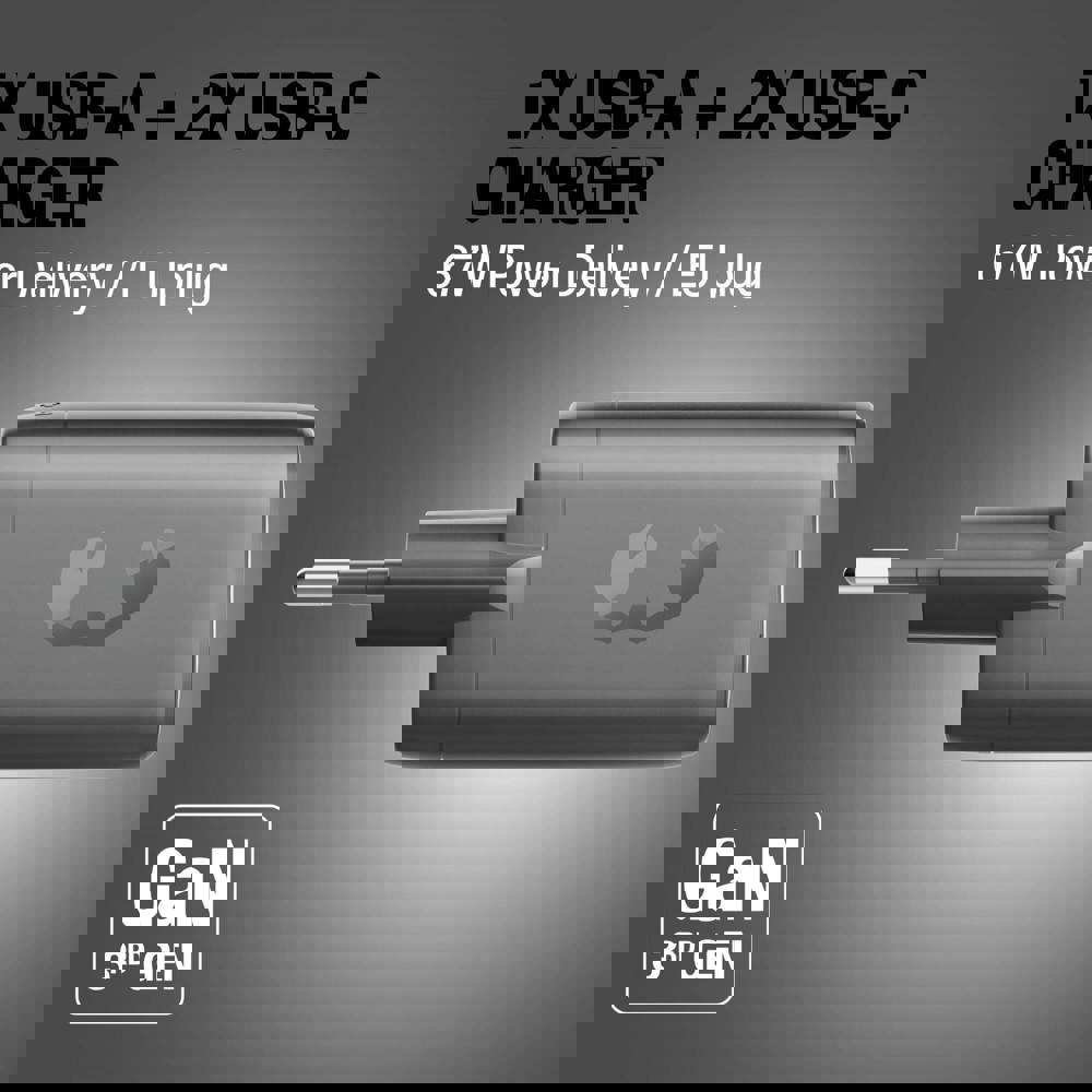 Fresh 'n Rebel 67W Laptop Snellader GaN USB-C &amp; USB-A