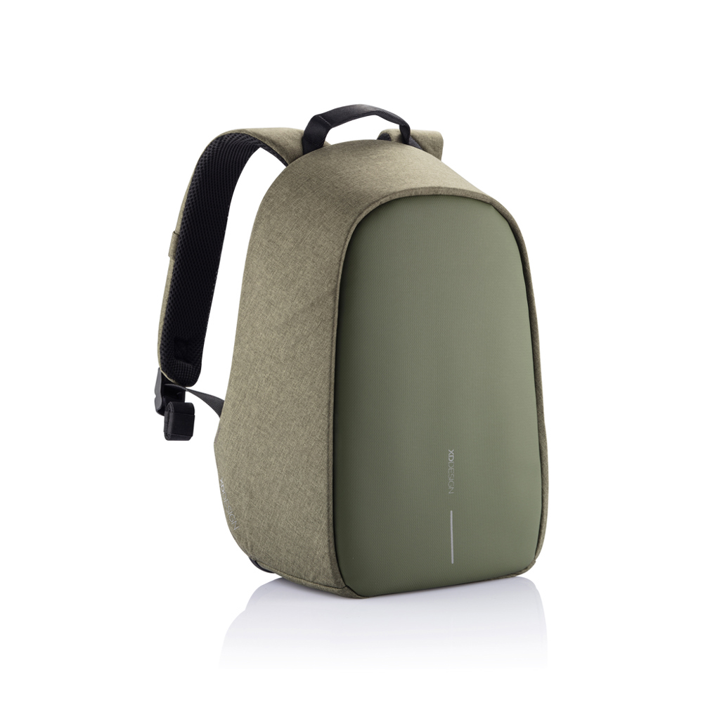 Bobby Hero Small, Anti-theft backpack - green, black (± PMS 5743/ ± PMS Black)