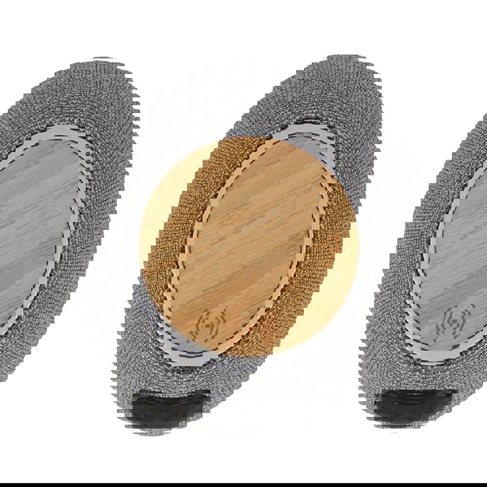 5W Speaker &amp; 15W wireless charger R_PET &amp; Bamboo