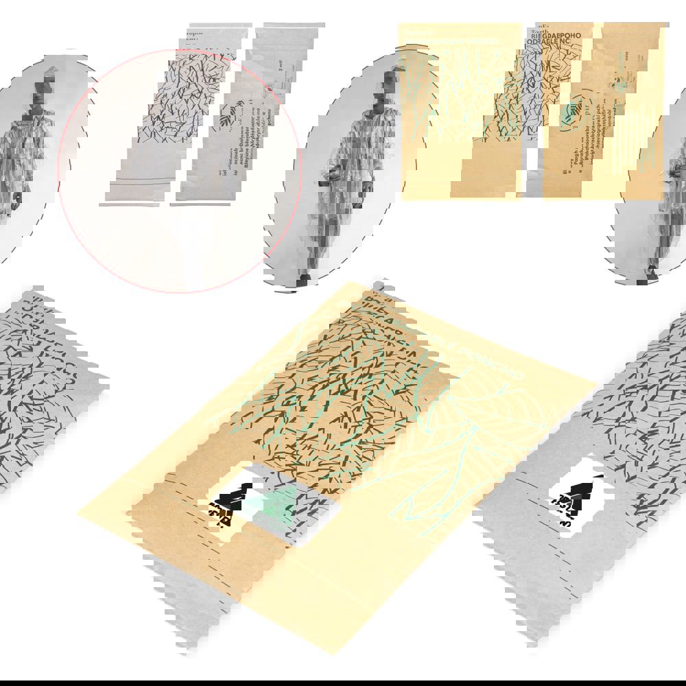 Biodegradable rain poncho