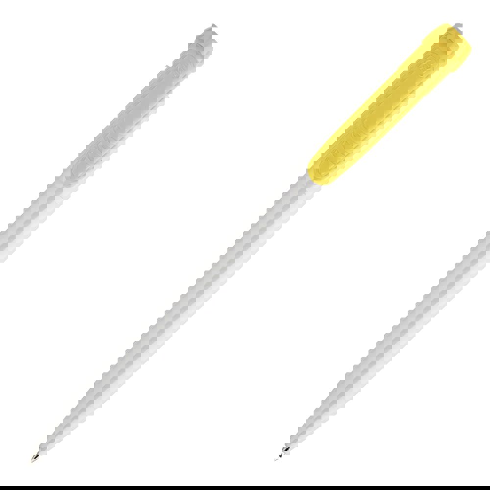 Ball pen Pier hardcolour - White / Yellow