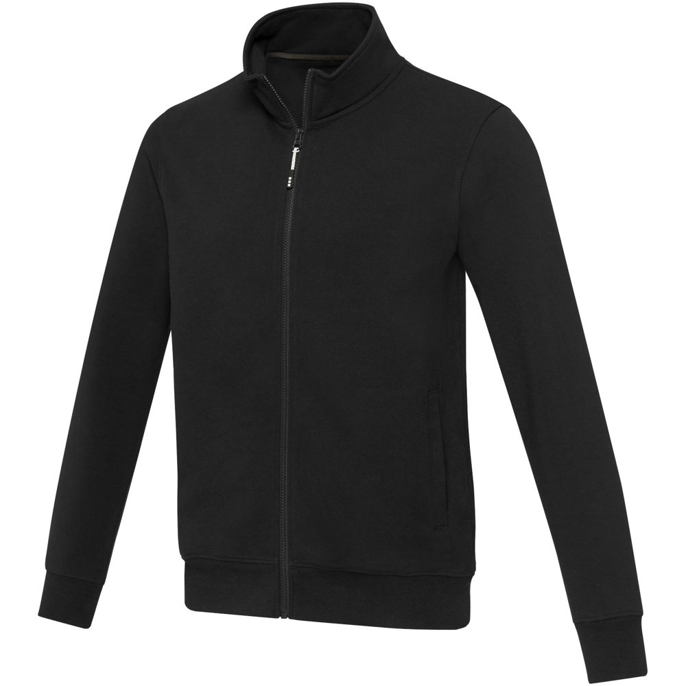 Galena unisex Aware™ recycled full zip sweater - black