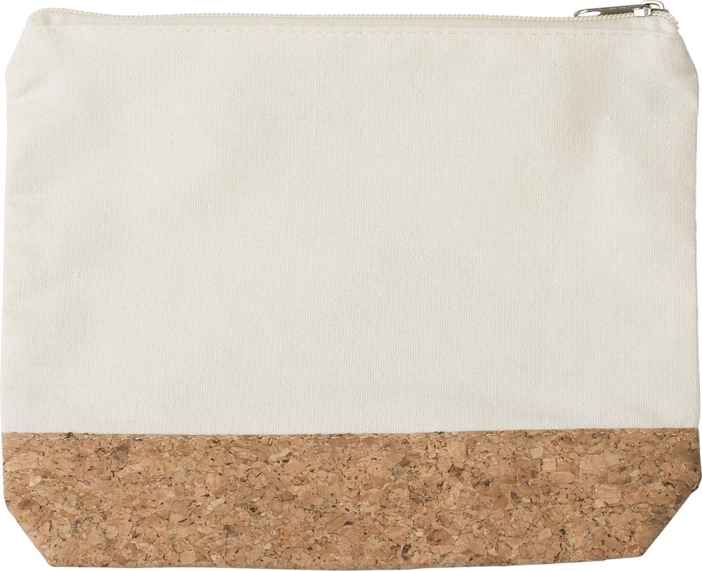 Cotton (220 gr/m2) cosmetic bag Teagan - khaki